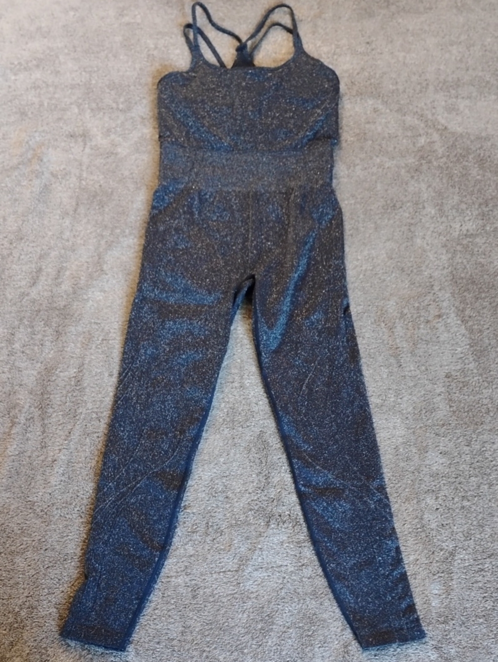 Fabletics Seamless Jumpsuit Deep Navy Sparkle Unsized XS??